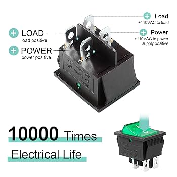 nicknicknick★iiyamaXUB2493HS-B4 24インチ QTEATAK KCD4 2Pcs DC 12V-24V 30A DPST 4-Pin 2 Position ON